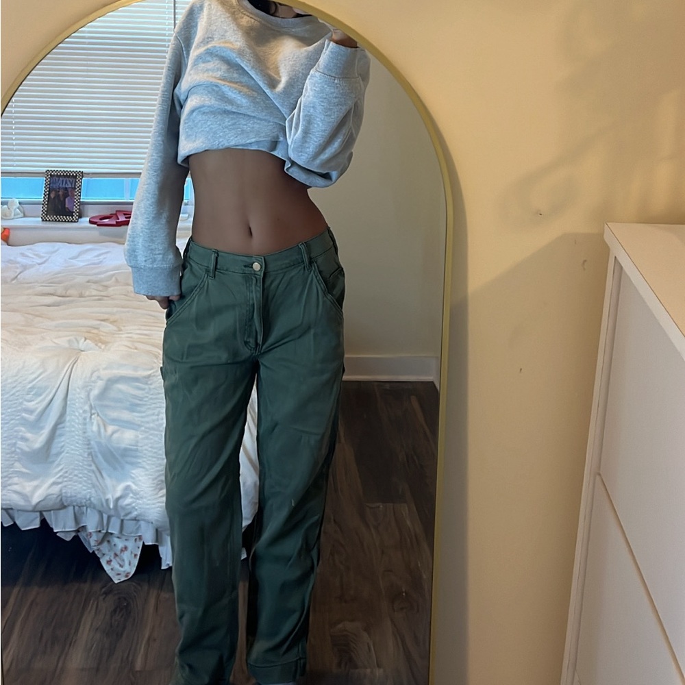 Fashion Nova green jeans